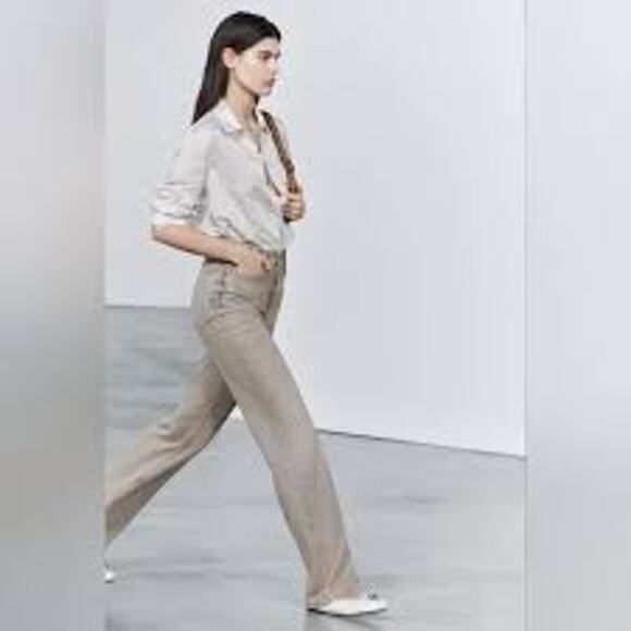 ZARA High Waist Wide Leg Jeans 0 32" ins - Picture 3 of 11